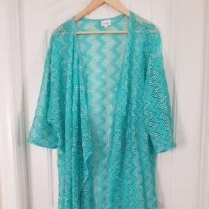 Large Shirley - Lularoe - Mint Chevron